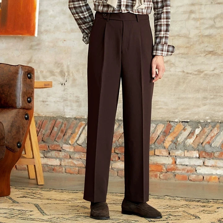 RADIANTGEM Italian Casual Wide-leg Pants