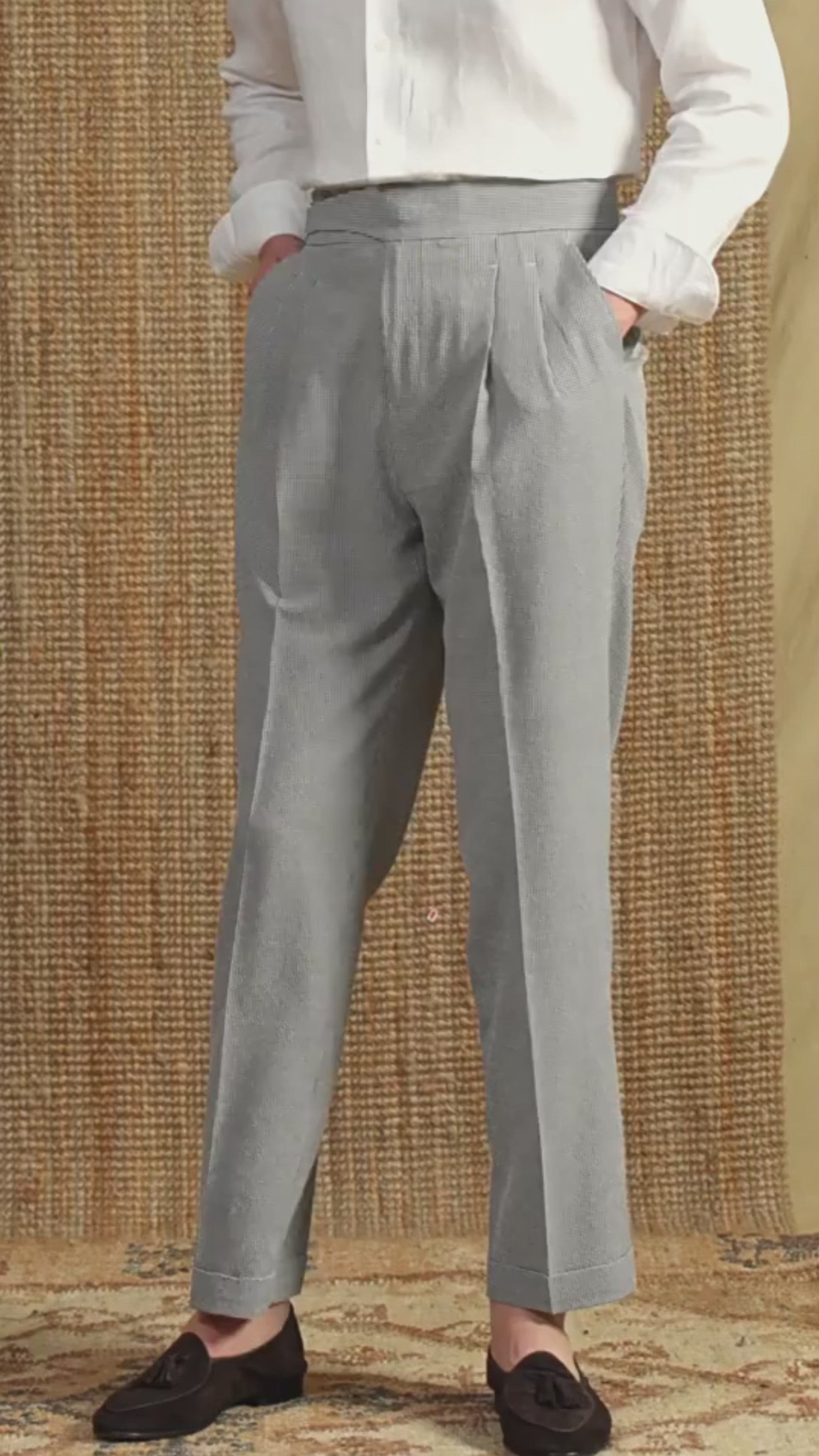RADIANTGEM Houndstooth Versatile Trousers