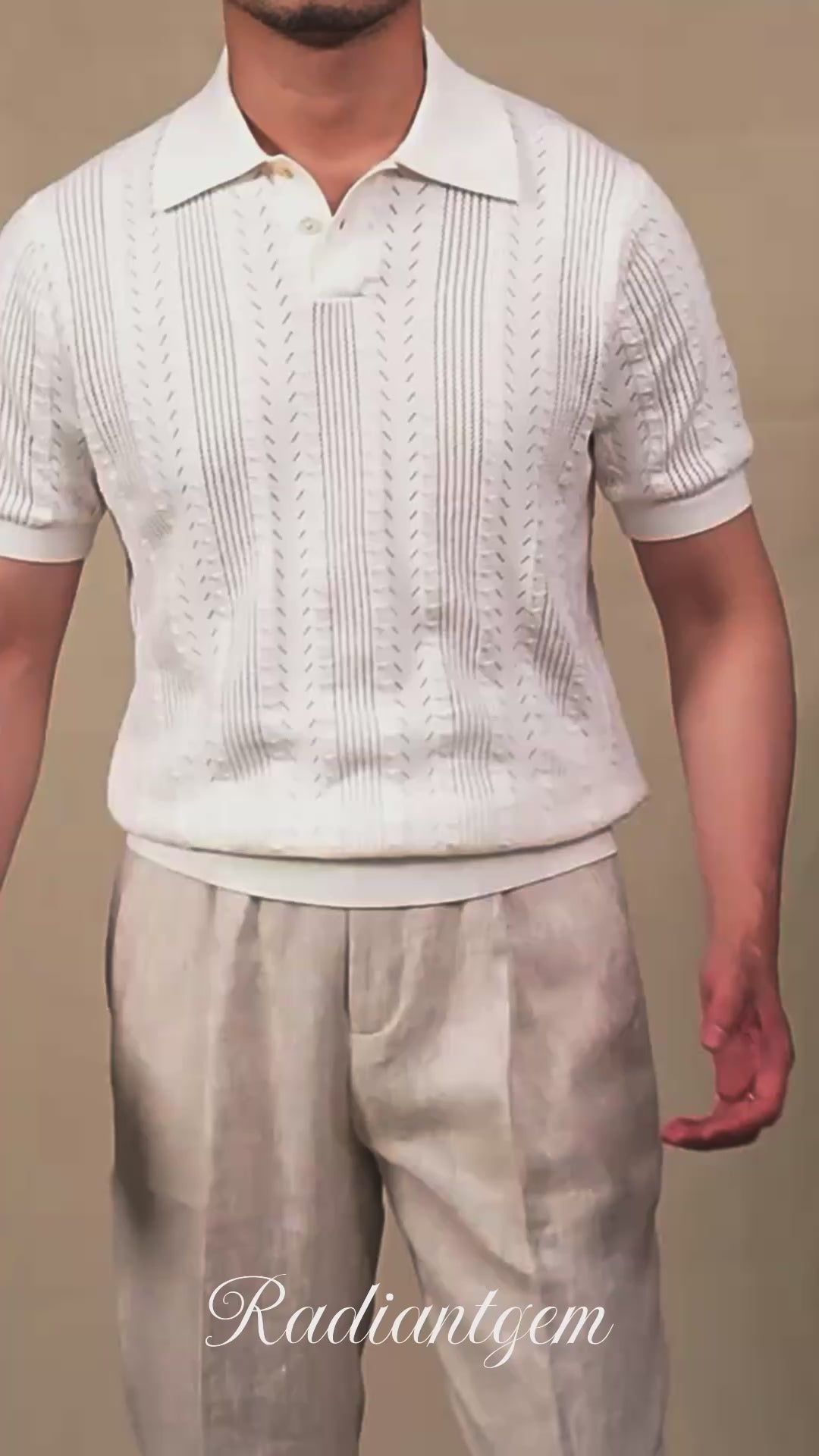 RADIANTGEM Cotton Knitted Polo